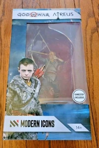 Modern Icons #15 God of War Atreus Figure Statue Statuette + Bow + Base - Picture 1 of 3