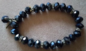 Armband - Kügelchen in dunkelgrau glänzend  von Loculi - guter Zustand! - Bild 1 von 1