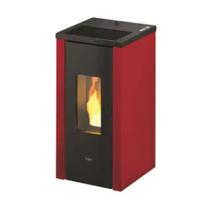 STUFA A PELLET PEGASO VERA 7 7KW 138 MC COLORE ROSSO OFFERTA CON VENTILAZIONE - Foto 1 di 2