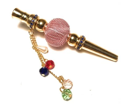 Moda Incrustaciones a Mano Joyería Aleación Cachimba Punta Boca Personal Color ROSA EE. UU. PHA Foto 1 de 2