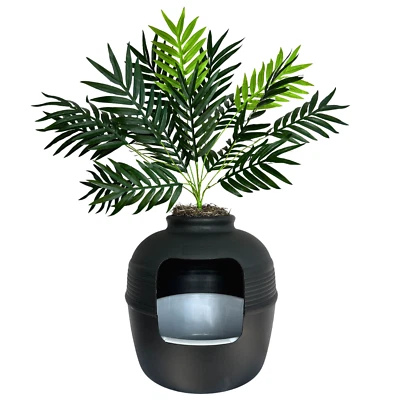 Оригинальный скрытый ящик для мусора набор предметов первой необходимости вкладыш для мусора и искусственное растение - Изображение 1 из 4