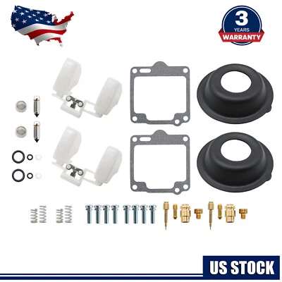2 Set Carburetor Rebuild Kit For Yamaha XV1100 Virago 1100 1988-99 Carb Float - Image 1 of 4