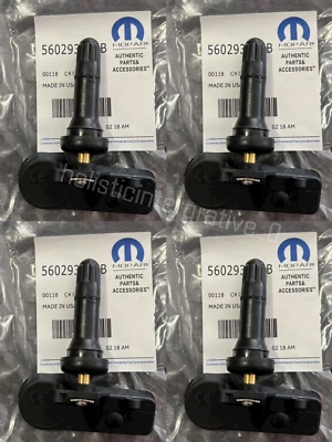 4X Genuine Tire Pressure Sensor OEM 56029398AB TPMS For Dodge Chrysler Jeep RAM - Изображение 1 из 4