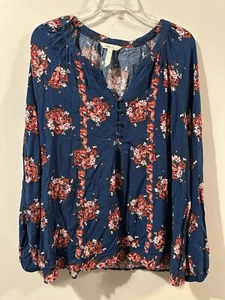 matilda jane womens Tunic/ Top Long Sleeve Floral Size XXL - Picture 1 of 5