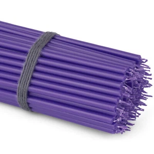 100x Stabkerzen violett Tropffrei Rußfrei dünn L 16cm Ritualkerze Paraffin 36113 - Bild 1 von 3