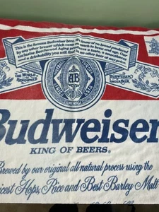 De colección R.A. BRIGGS Anheuser Busch Producto Oficial BUDWEISER Cerveza Playa T 1995 - Imagen 1 de 10