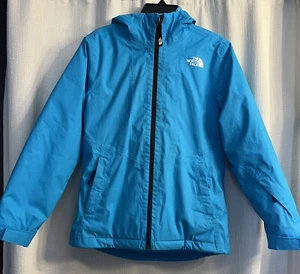 THE NORTH FACE  Triclimate Hooded Jacket Acoustic Blue Girls Medium 10/12 - Picture 1 of 8