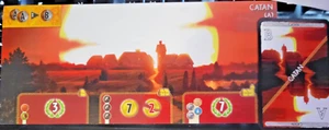 7 Wonders Catan Promo Expansion Board + Card Repos Production IMPOSSIBLE TO FIND - Picture 1 of 2