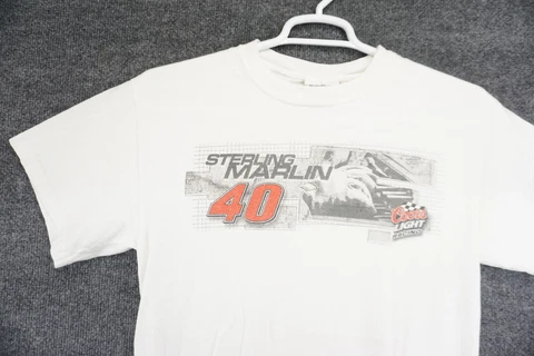Sterlin Marlin Shirt Mens Medium Coors Light Racing Chase Authentics Cover