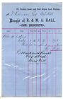 GB = LEEK STATION 1896 `R & M.A. HALL, COAL MERCHANTS`. (A157)