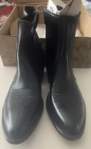 Bota Western Laredo 9 para dama baja negra cremallera lateral nueva en caja - Imagen 1 de 6