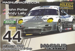 Postal Rolex Grand-Am 2012 Andy Lly/John Potter ""Magnus Racing"" #44 - Imagen 1 de 1