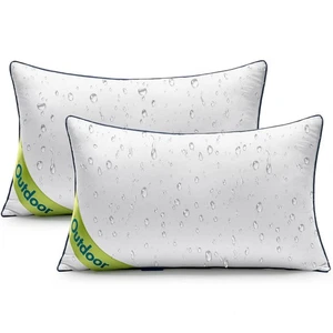Paquete de 2 insertos de almohada decorativos para exteriores de 12x20 pulgadas - Imagen 1 de 7
