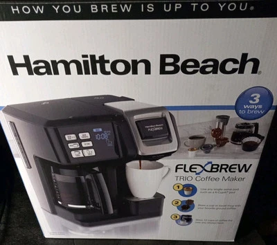 Hamilton Beach FlexBrew 49976 Trio Coffee Maker Single Espresso 12 c Brew- Black - Image 1 of 4