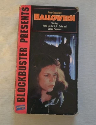 Halloween (VHS) John Carpenter - Jamie Lee Curtis - BLOCKBUSTER PRESENTS - Image 1 of 3