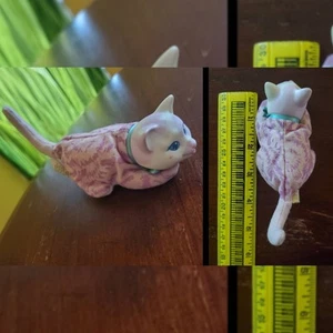 Kitty Surprise Vntg '92 Tie-Dye Pink/Purple/Orchid 5" Cat Neon Plastic/Polyester - Picture 1 of 7