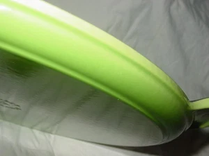 LE CREUSET 32 GREEN 12.5" ROUND BISTRO GRIDDLE CAST IRON ENAMEL PIZZA PAN OVEN - Picture 1 of 6