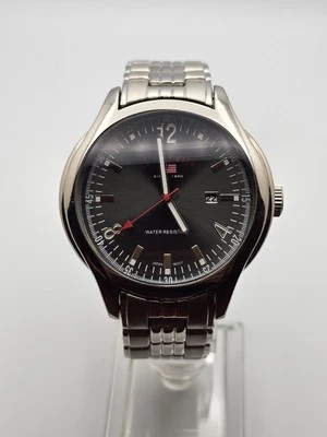 U.S. Polo Assn. #US8054 Silvertone Reloj Hombre Fecha Resistente al Agua Pulsera Funciona Foto 1 de 4