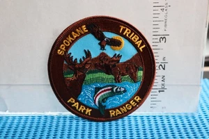 Parche policía india tribal SPOKANE TRIBAL PARK RANGER WASHINGTON MARRÓN - Imagen 1 de 1