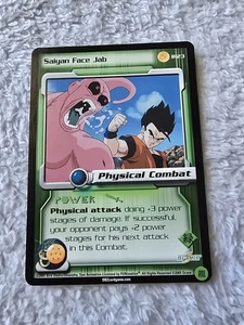 DBZ Dragon Ball Z Saiyan Face Jab IR23 CCG Limited DBZ Irwin Toy MP Score 2001 - Picture 1 of 5