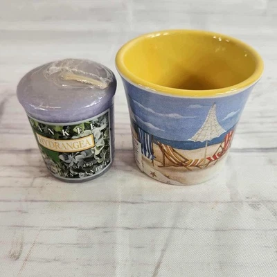 Candelabro Nantucket Home aroma hortensia - interior amarillo Foto 1 de 4