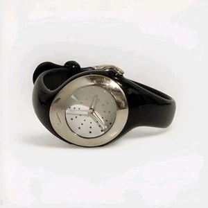 Vintage Nike Sportuhr 30mm schwarz weiß pink neue Batterie - Bild 1 von 10