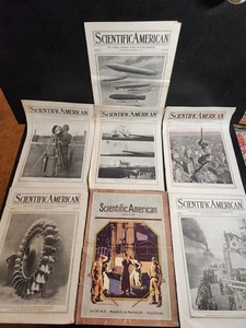 SCIENTIFIC AMERICAN MAGAZINE OCT-DEC 1912 LOT OF 7 ANTIQUE WITH NICE VINTAGE ADS - Picture 1 of 11