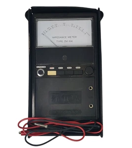 TOA Electric Co. Type ZM-104 Impedance Meter Back Case w Leads - Picture 1 of 4