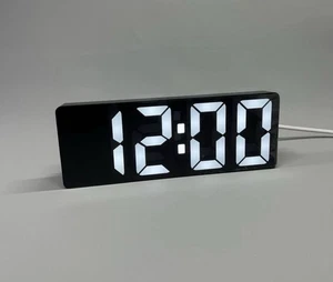 Digital Alarm Clock Large LED Screen Easy Read & Set Up Time Date 12/24H Display - Picture 1 of 24
