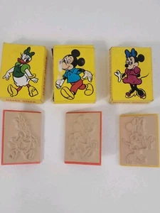Vintage Disney Rubber Stamps MINNIE & MICKEY Mouse's And Dasey Duck. - Picture 1 of 5