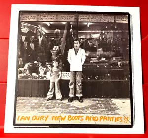Ian Dury New Boots And Panties Album Cover Art PICTURE / PRINT 6.5" x 6.5" - Picture 1 of 3