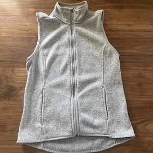 G.H. Bajo Cremallera Completa Suéter Chaleco M Gris Informal Exterior Gris 100% Poliéster Para Hombre - Imagen 1 de 5