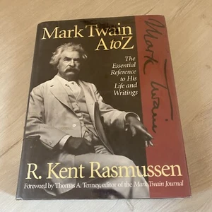 Mark Twain: A to Z by Kent Rasmussen (1995, Hardcover, 1st Ed) – Ex-Library Copy - Picture 1 of 7