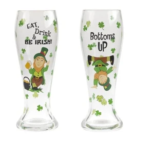 Ganz E2 Saint Patrick's Day 24oz 9"H Irish Beer Pilsner Glass - ER38272 Choos... - Picture 1 of 3