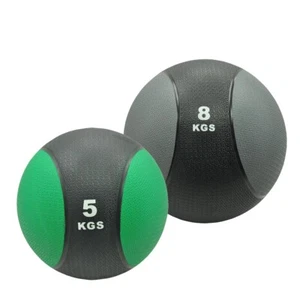 5kg + 8kg Commercial Rubber Medicine Ball Set / Gym Fitness Fit Exercise Ball - Picture 1 of 5