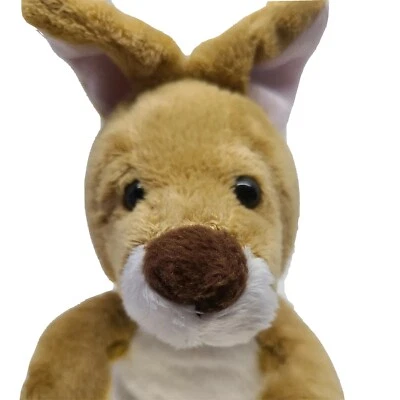 Ganz Webkinz Kangaroo Plush 9"  No Code HM180 Brown White Toy Retired Vtg - Image 1 of 4