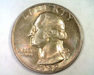 Washington 1952 cuarto elección sobre sin circular++ atractivo tono/color - Imagen 1 de 2