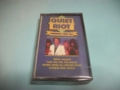 NEW SEALED QUIET RIOT WINNERS TAKE ALL CASSETTE TAPE 1990 CBS RECORDS BT-21626 - Image 1 of 3