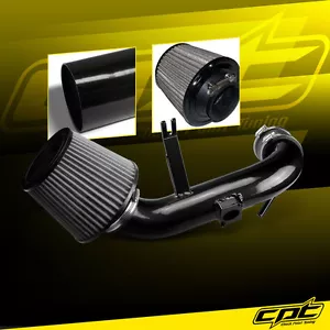 For 08-13 Lancer 2.0L 4cyl Non-Turbo Black Cold Air Intake + Stainless Filter - Picture 1 of 1