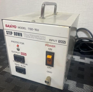SANYO TSD-15U Step Down Transformer 120V to 100V 1500VA Home Use - Picture 1 of 4