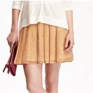 Old Navy Mustard Yellow Abstract Patterned Pleated Pull-on Skirt Size XS - Picture 1 of 2