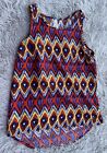 Live 4 Truth Women's Small Multicolor Tribal Print Sleeveless Top
