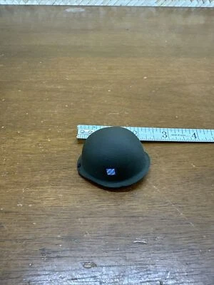 21st Century 1:6 Scale Green Helmet with Strap – 12” Action Figure Accessory - Image 1 of 3
