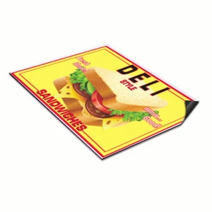 Car Magnet Set of 2 Deli Sandwiches Restaurant Cafe Bar Industrial Sign - Bild 1 von 7
