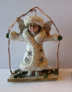 Pam Schifferl Winter White Snow Angel in Swing Midwest Seasons Cannon Falls NWT - Picture 1 of 4