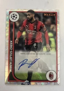2023-24 Topps Merlin UCC Ruben Loftus-Cheek Wave Refractor Auto /150 - Picture 1 of 2