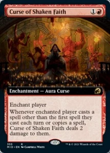 Curse of Shaken Faith (Extended) [Innistrad: Midnight Hunt] Magic MTG - Picture 1 of 1