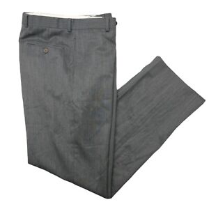 Brooks Brothers Pants Mens 33x32 Gray Flat Front Madison Fit Wool Dress Slacks