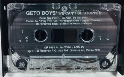 GETO BOYS - WE CAN'T BE STOPPED (1991) CASSETTE TAPE RAP-A-LOT (NO COVER) OG! - Image 1 of 2