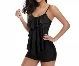 Holipick Women Tankini Swimsuits with Boy Shorts Tummy Control Two Piece 22W - Picture 1 of 5
